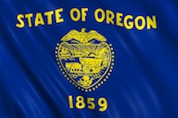 The state of Oregon flag.